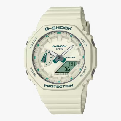 Reloj Mujer Original Casio Gma-s2100ga-7adr G-shock Color De La Correa Blanco Color Del Bisel Blanco Color Del Fondo Blanco
